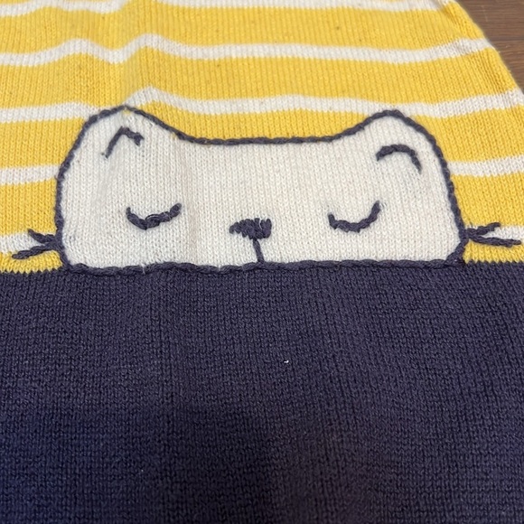 Gymboree knitted cotton sweater cat dress size:18m-24m - Picture 2 of 6